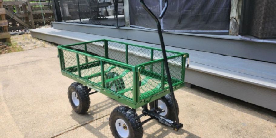 Heavy-Duty Gorilla Garden Cart Just $89 Shipped on Amazon (Reg. $109) | 400-Pound Capacity