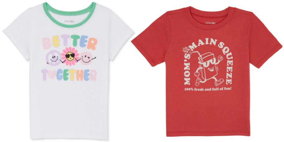 girls and boys graphic tees