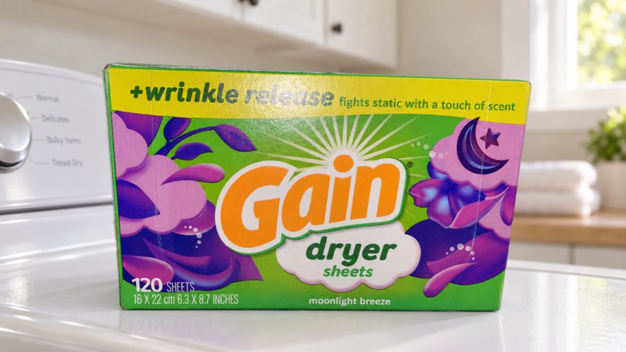 FOUR Boxes of Gain Dryer Sheets Just $3.35 Each on Amazon
