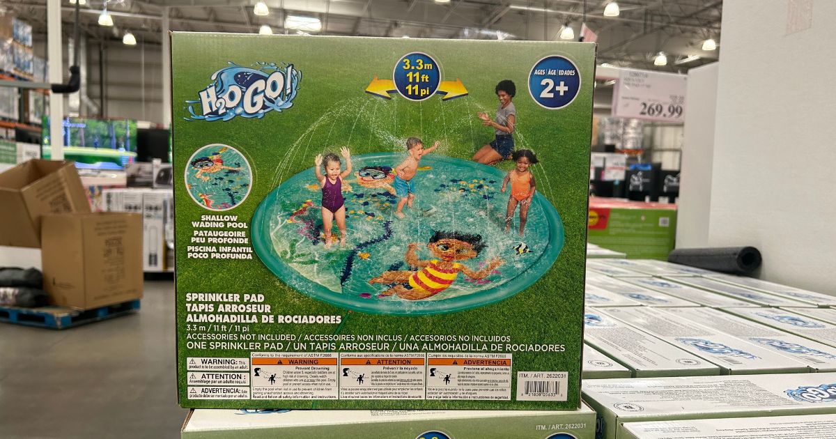 This Backyard Splash Pad Is Only 29.99 at Costco (Easy Set Up & Lots