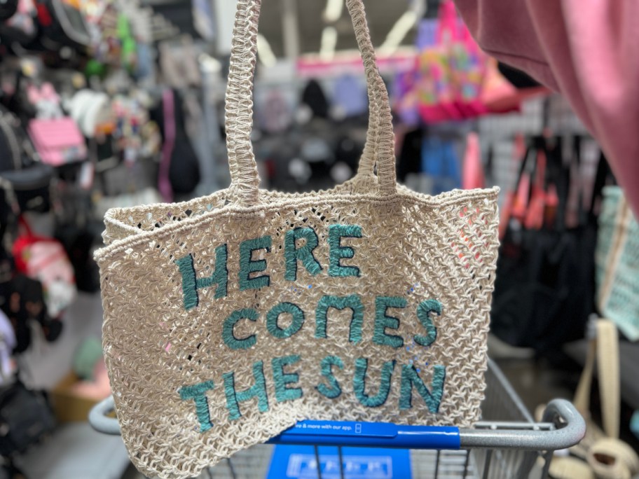 adding beach bag to Walmart cart