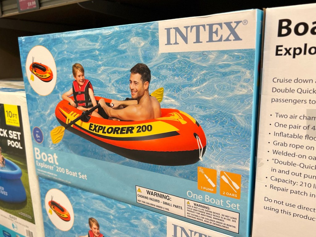 intex explorer boxes stacked on each other