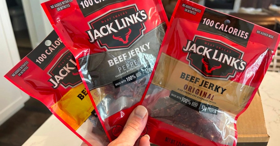Jack Link’s Beef Jerky 2.6oz Bag Only $2.98 Shipped on Amazon (Reg $5) + More!