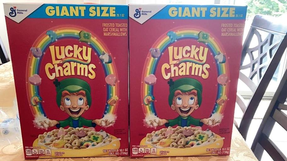 GIANT Lucky Charms Cereal Just $3.74 Shipped on Amazon (They’re Even Gluten-Free!)