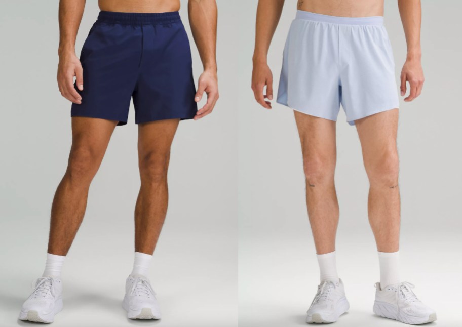 men in white and navy shorts