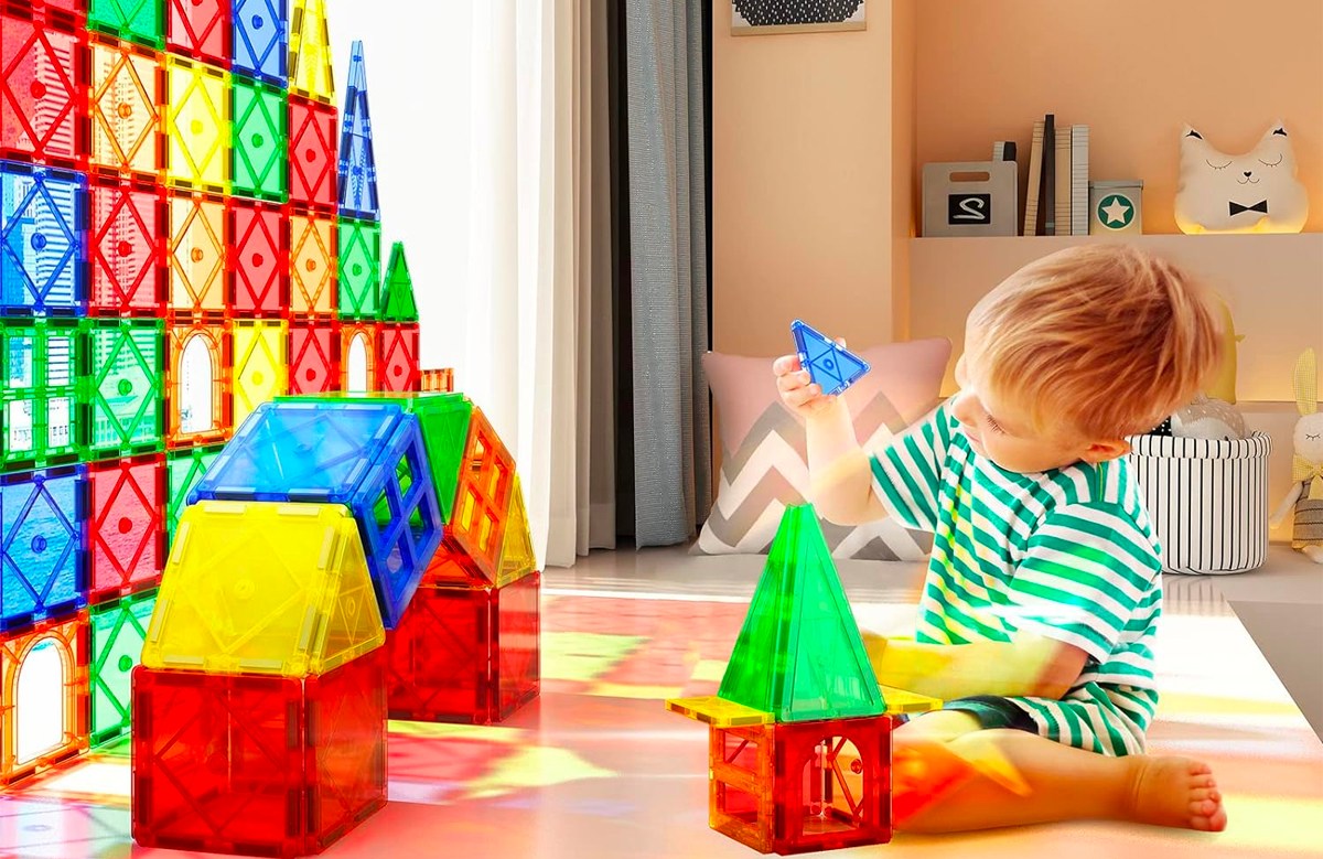 Magnetic Building Tiles 48-Piece Set ONLY $14.99 Shipped w/ Amazon ...