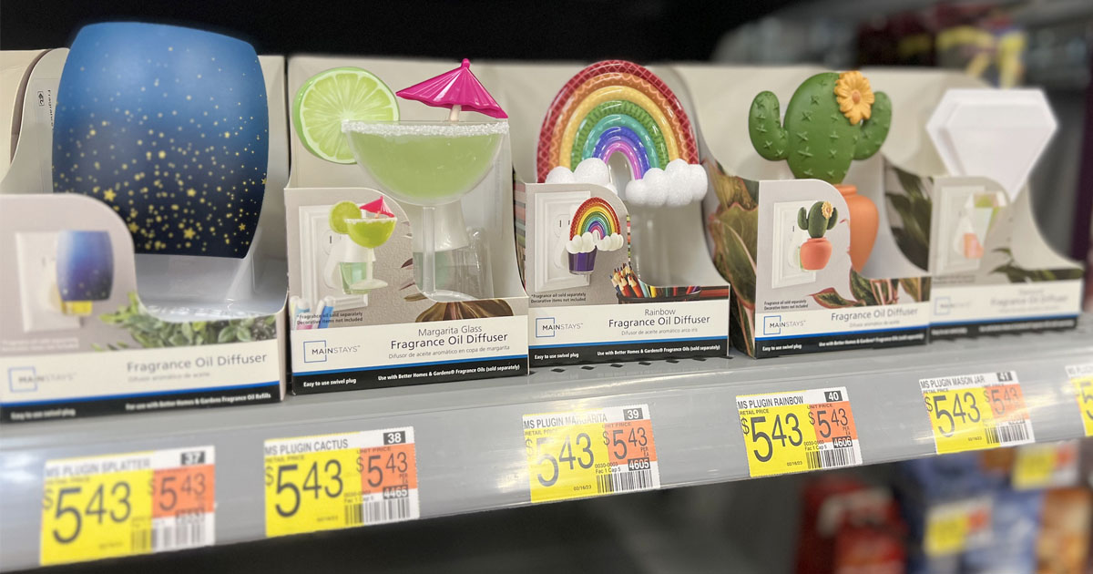 margarita, rainbow, cactus and more oil plugins lined up on shelf