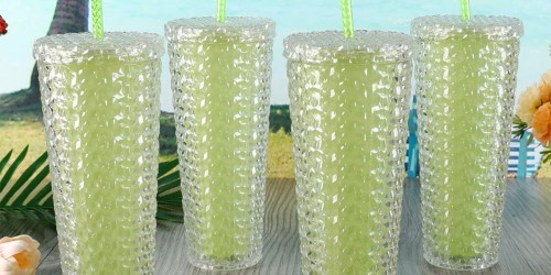 Walmart Studded Plastic Tumblers 4-Pack Just $16.44 | Only $4 Each (Similar to Other Popular Brands!)