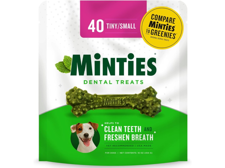 MInities 40-Count dog treat bag