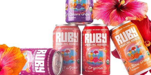 Score 3 FREE Cans of Ruby Hibiscus Water After Cash Back!