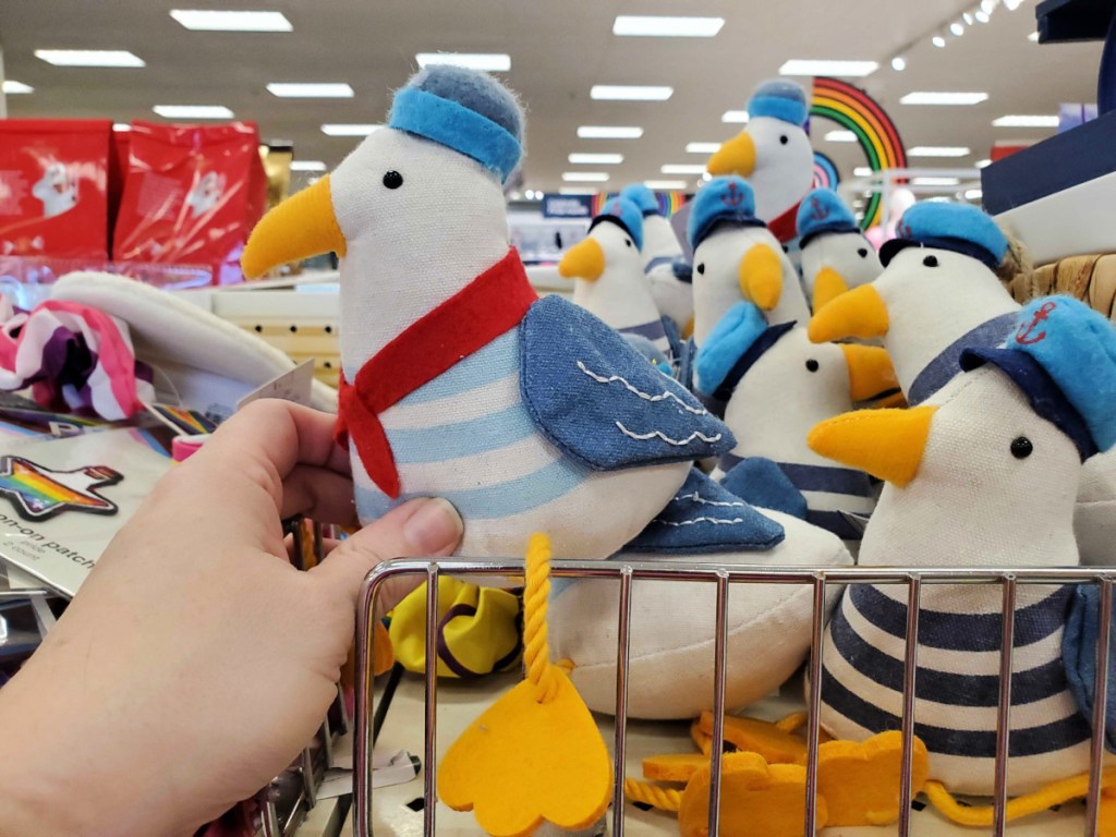 nautical birds with americana outfits at target