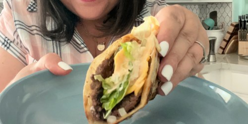 Crispy Smashed Burger Tacos are Trending and So Tasty!