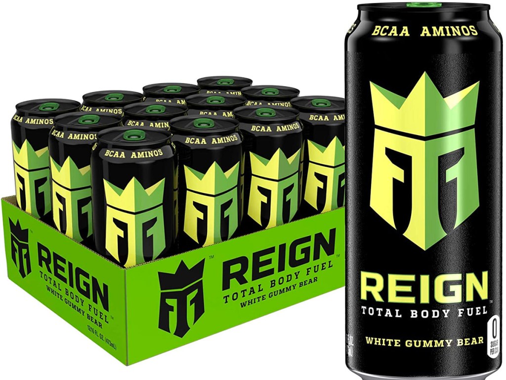 reign energy drink 12 pack stock image
