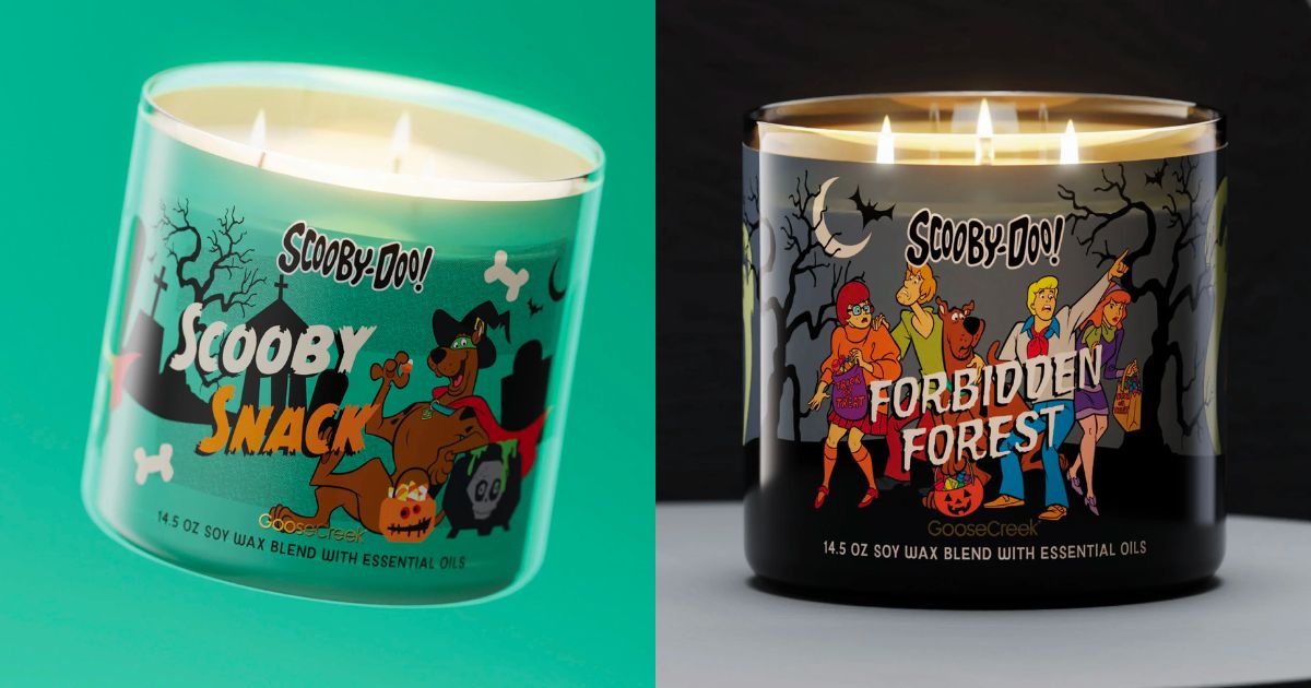 scooby snack and forbidden forest candles