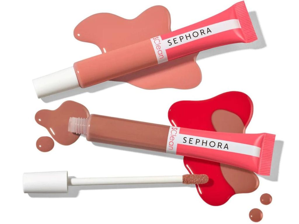 2 tubes of SClean Sephora lip gloss