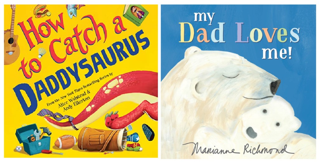 stock images of how to catch a daddy dinosaur and my dad loves me books