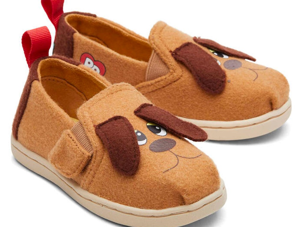 puppy pals brown toms shoes stock image