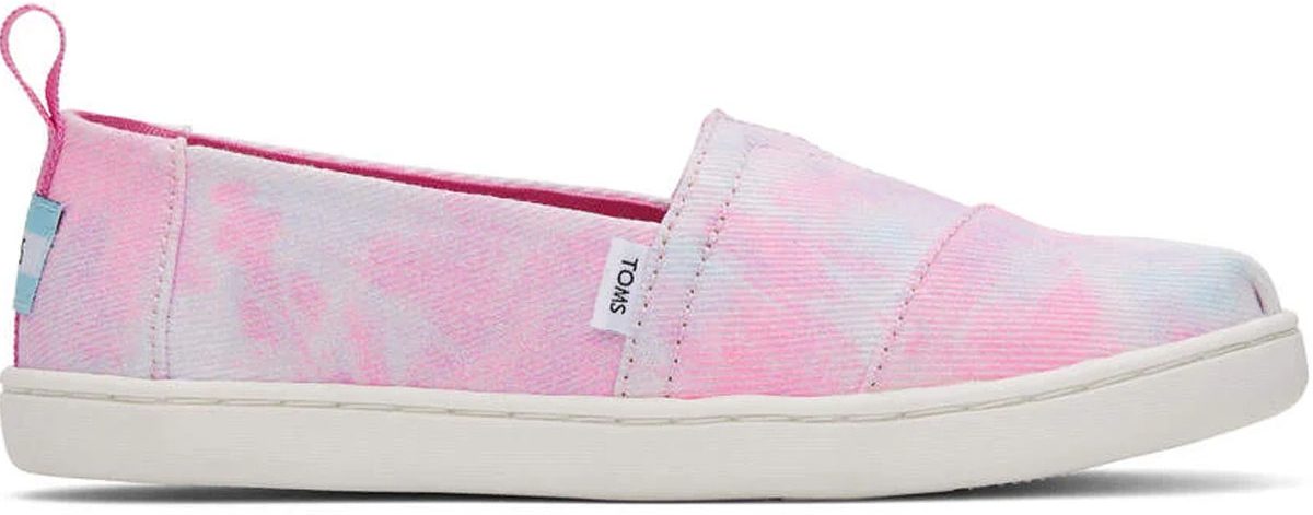 toms neon pink kids shoes stock image