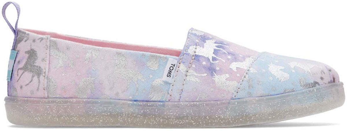 toms kids unicorn shoes stock image