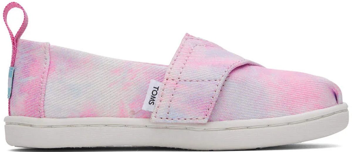 toms kids neon pink kids shoes stock image