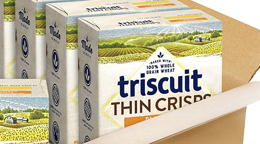 Triscuit Thin Crisps cracker boxes 