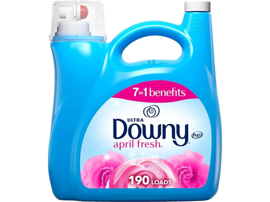 large bottle of Downy Ultra Liquid Fabric Softener in April Fresh