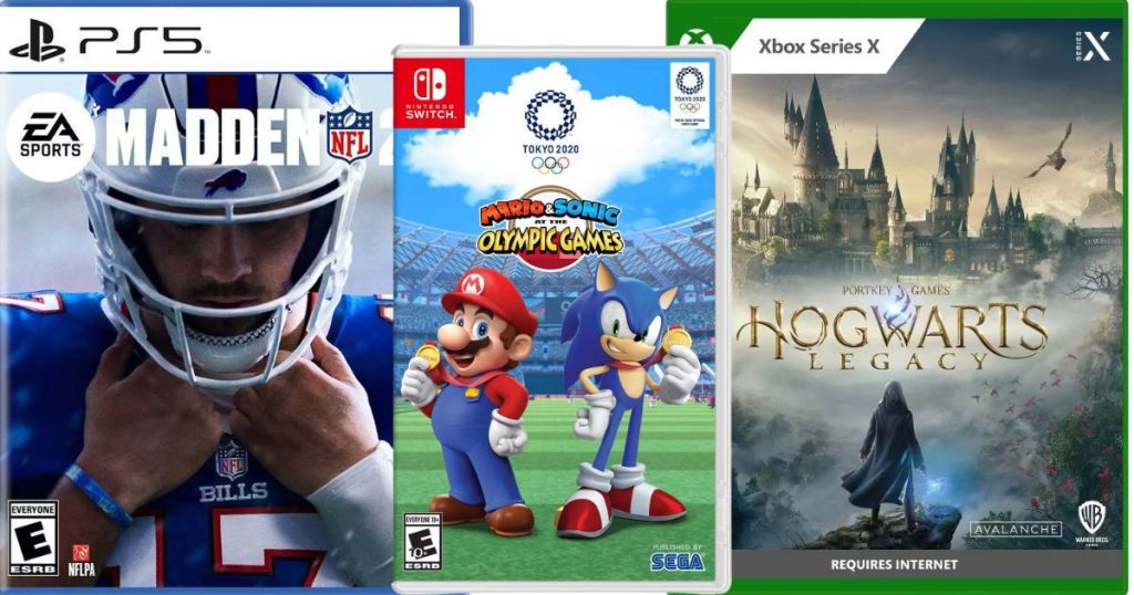 Madden NFL 24, Mario Olympics, Hogwarts Legacy