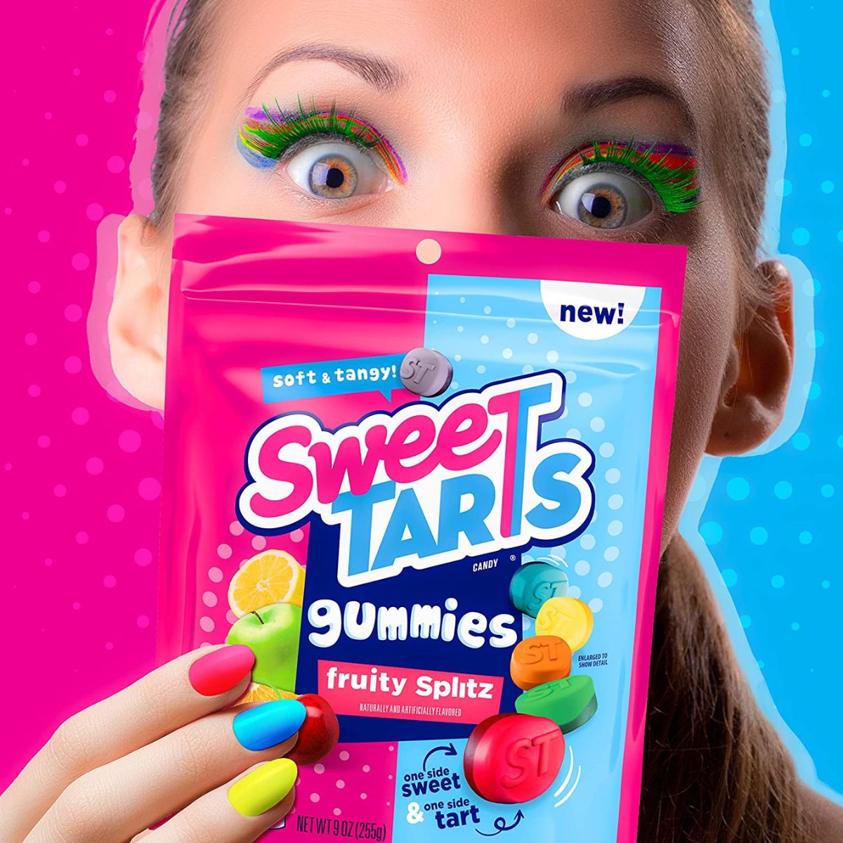 Sweetarts Gummies 9 oz Bag Fruity Splitz