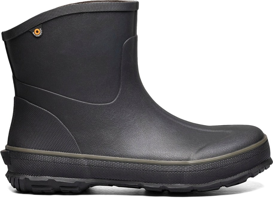 black color men's rain boot