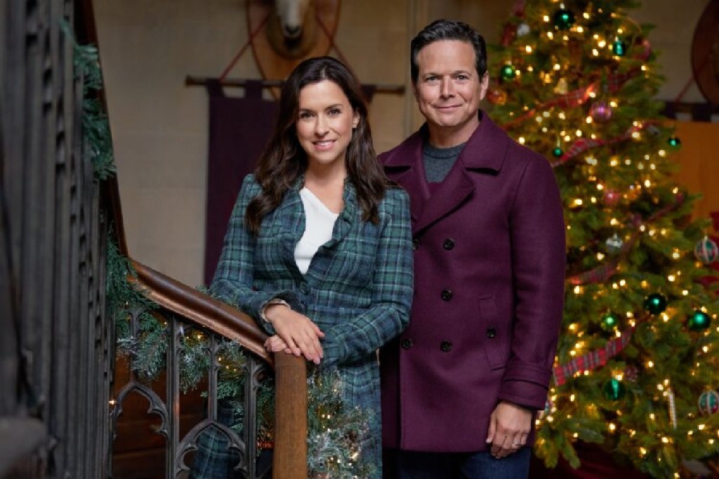 A very scottish Christmas movie promo starting Lacey Chabert and Scott Wolfe