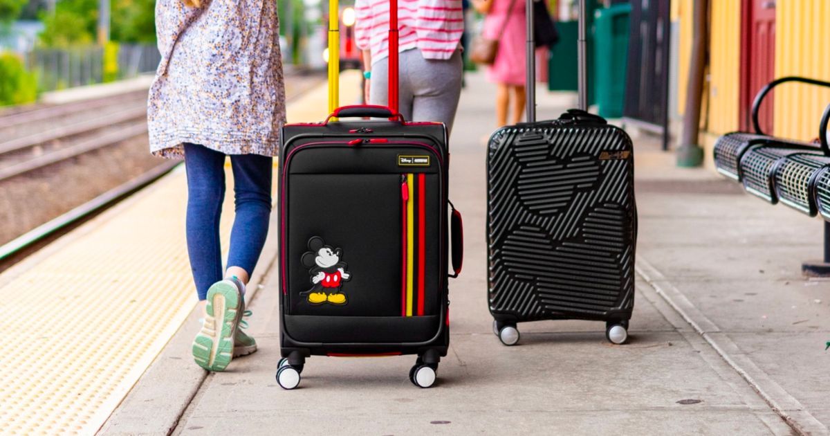 American tourister mickey mouse luggage