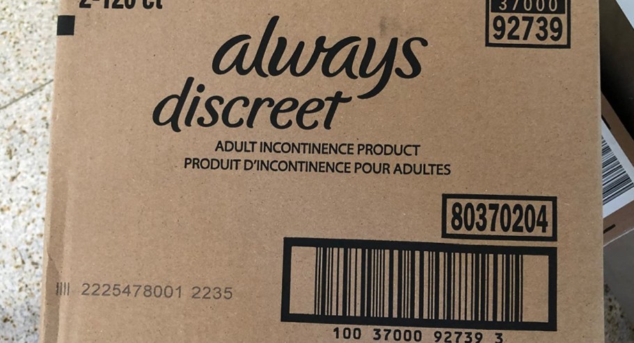 Always Discreet Adult Liners 222-Count Just $14.70 Shipped on Amazon
