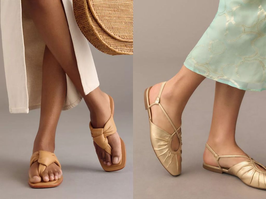 Two pairs of Anthropologie shoes 
