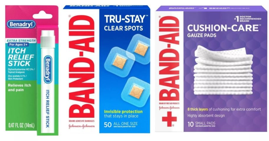 Band Aid and Benadryl Items at Target