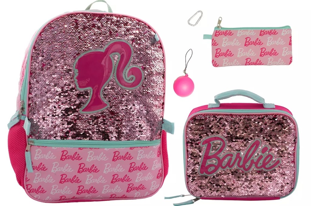 Barbie 5-Piece Backpack & Lunch Box Set