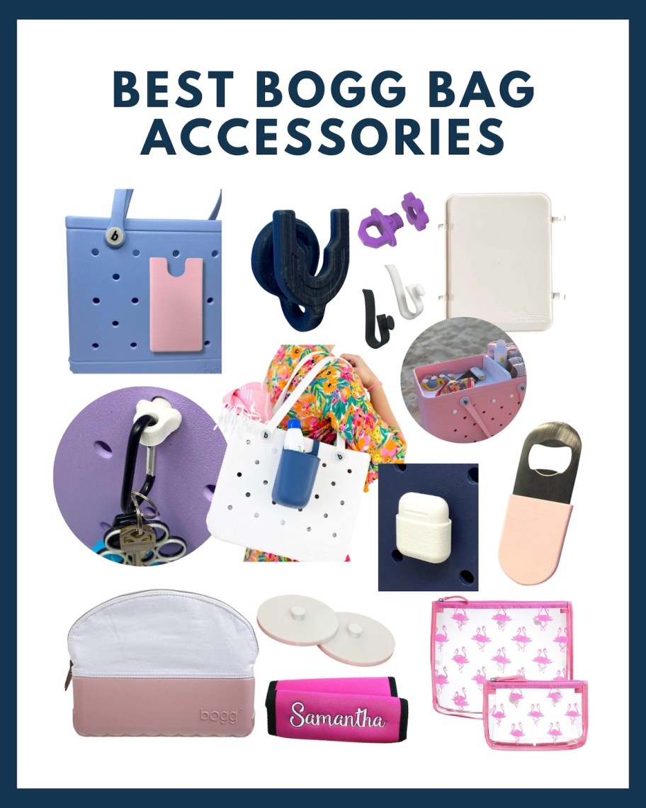 various stock photos of bogg bag accessories 