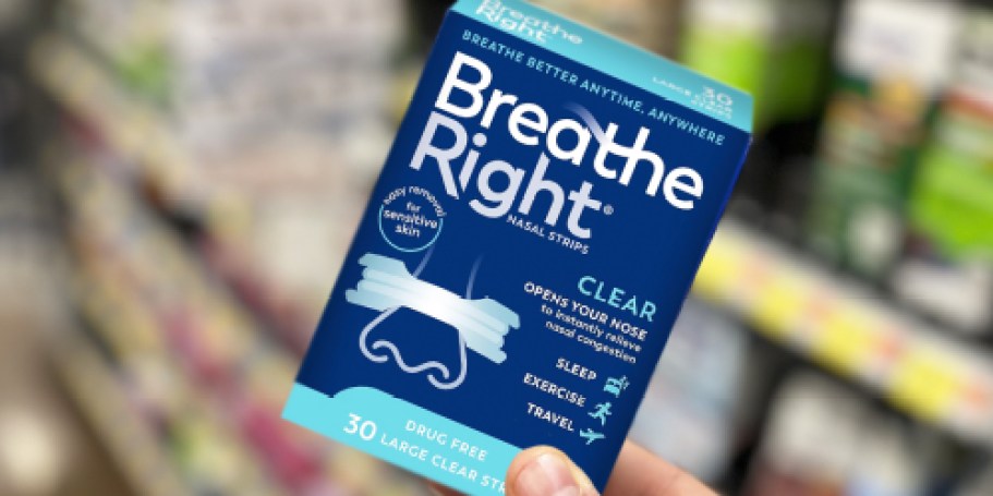 Breathe Right Strips 30-Count Only $6 Shipped on Amazon (Regularly $14)