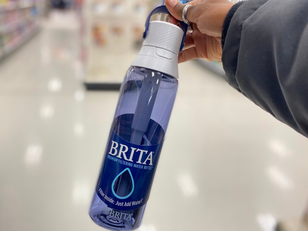brita water bottle with filter in store