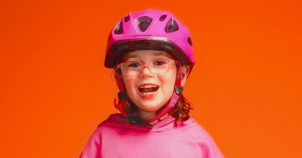 Cannondale Quick Junior Kids Bike Helmet on a kid