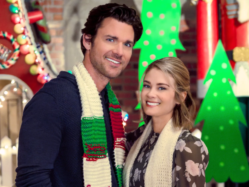 Checkin' It Twice promo picture from Hallmark Christmas movies 2023