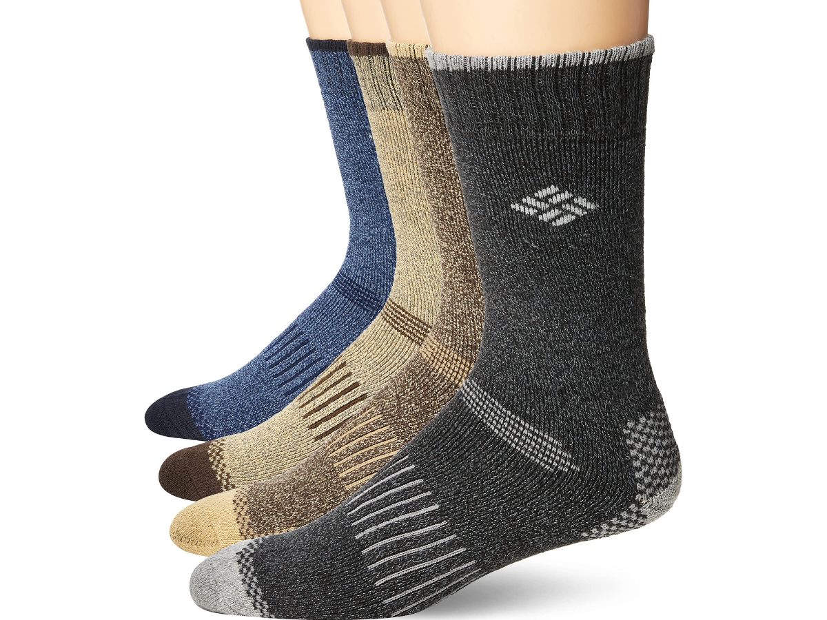 Columbia Socks 4-Pack Only $7 on Amazon | Moisture Wicking