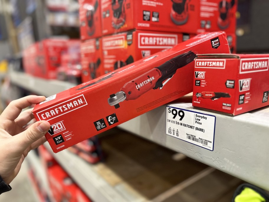 Craftsman-Ratchet-Wrench أدوات Lowe's Power المجانية مع الشراء - بقيمة تصل إلى 438 دولارًا (تسوق Kobalt وDewalt والمزيد)