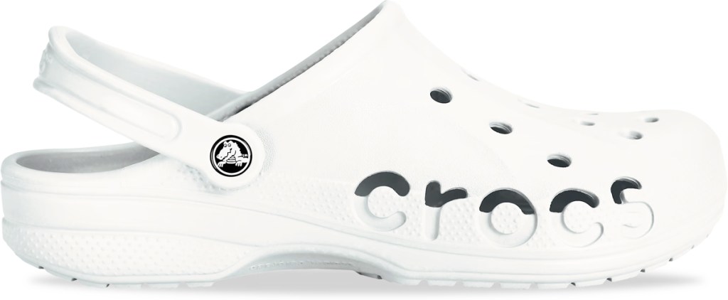 plain white crocs clog