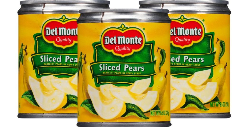 Del Monte Canned Sliced Pears in Heavy Syrup