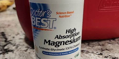 Doctor’s Best High Absorption Magnesium 120-Count Only $5.51 Shipped on Amazon (Regularly $18)