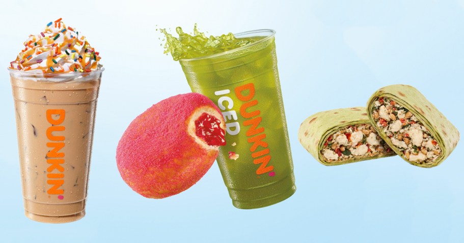 Dunkin’ Summer Menu Available Now | NEW Donut-Flavored Coffee, Wrap, Refreshers & More!