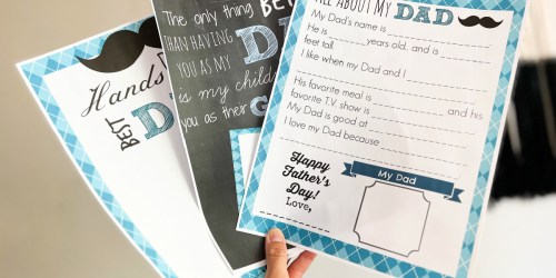 FREE Father’s Day Printables For Dad (Sweet Gift Idea From The Kids!)