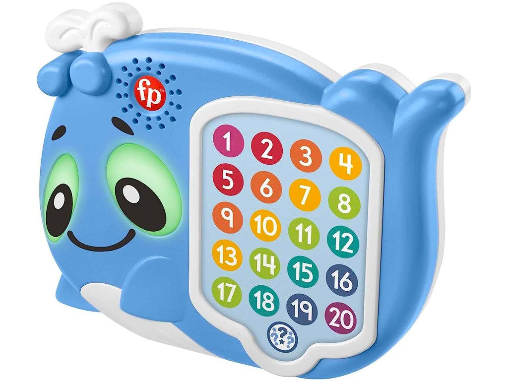 Fisher-Price Linkimals 1-20 Count & Quiz Whale Interactive Learning Toy