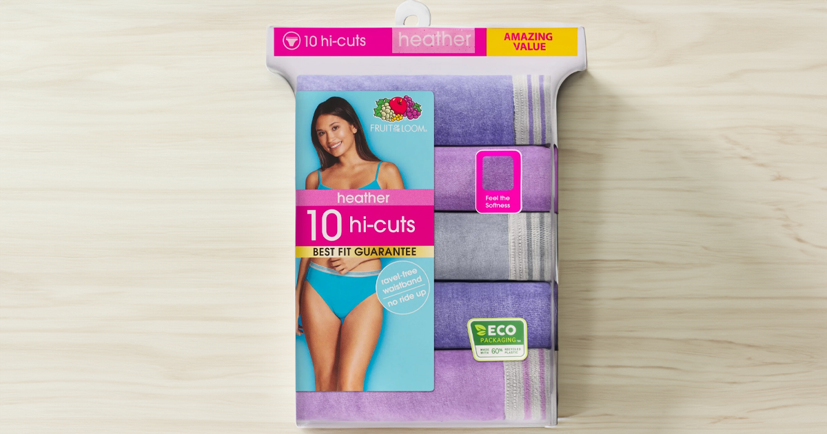 Fruit of the Loom Women s Underwear 10 Pack Only 10.27 on Walmart