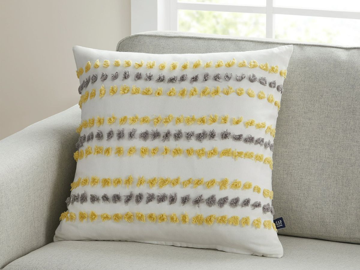 Gap Home Yellow Throw Pillow